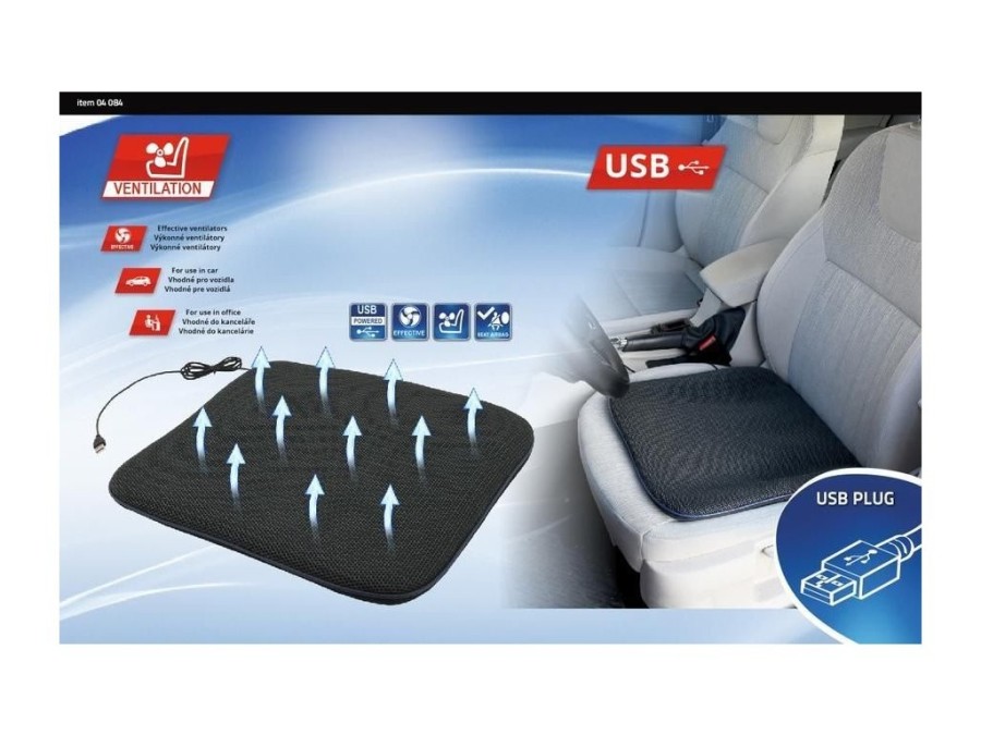 (obrázek pro) Podsedák s ventilací USB 5V 44x42cm COMPASS
