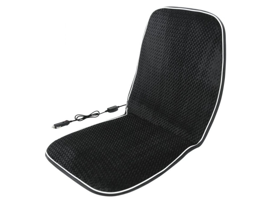 (obrázek pro) Potah sedadla vyhřívaný s termostatem 12V BLACK MAGIC