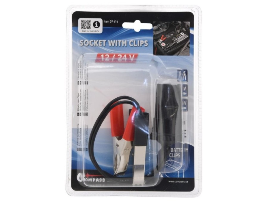 (obrázek pro) Adaptér autobaterie - zásuvka 12/24V COMPASS