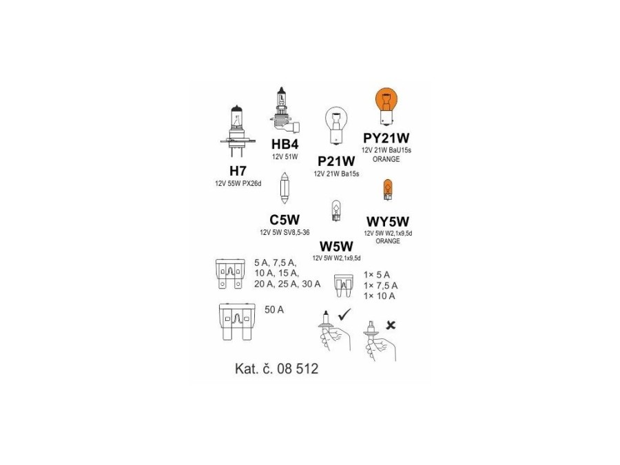 (obrázek pro) Žárovky box Škoda Roomster H7 + Oct2/Fab2 COMPASS