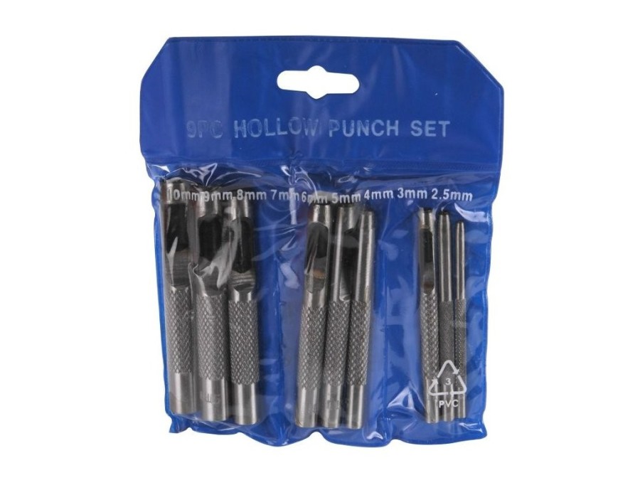 (obrázek pro) Děrovač kůže, sada 9ks, 2,5-10mm, EXTOL CRAFT