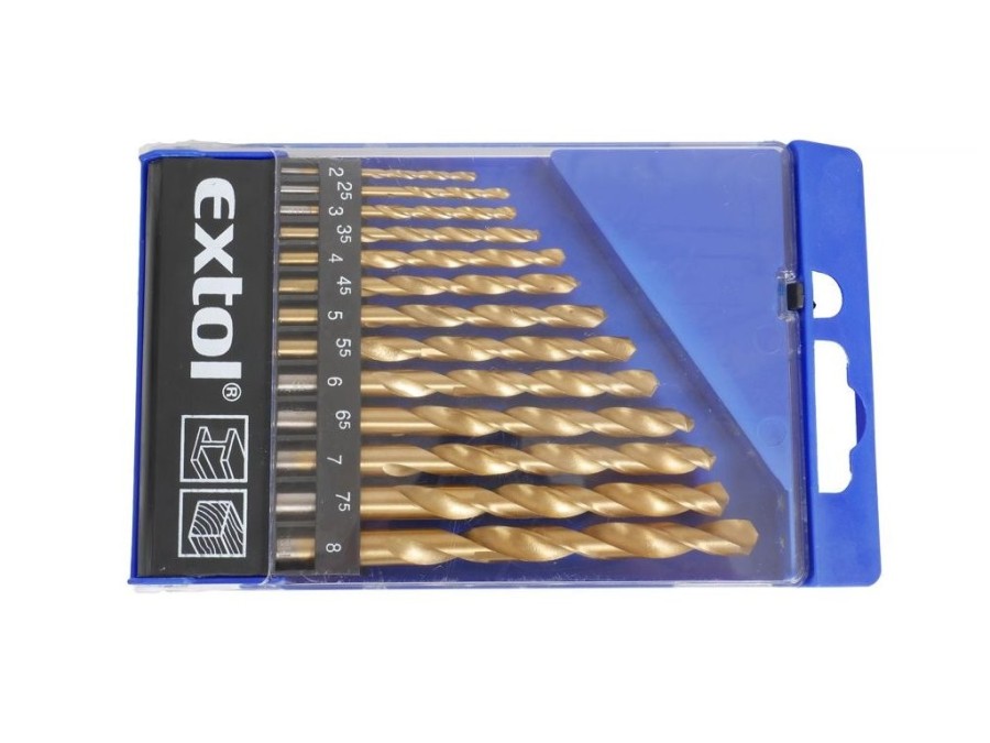 (obrázek pro) Vrtáky do kovu, sada 13ks, EXTOL CRAFT