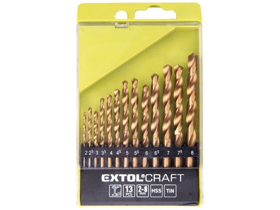 (obrázek pro) Vrtáky do kovu, sada 13ks, EXTOL CRAFT