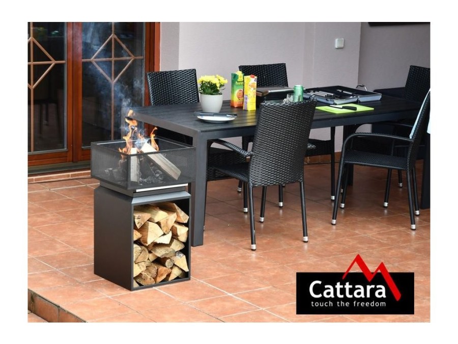 (obrázek pro) Ohniště CUBE s mřížkou 74cm CATTARA