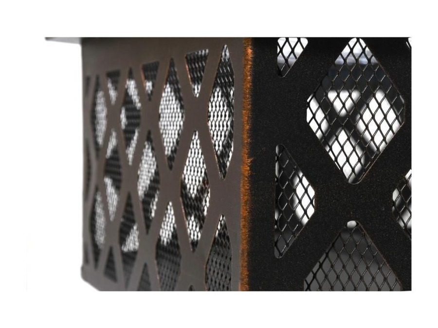 (obrázek pro) Ohniště HEXAGON copper patina s poklopem CATTARA