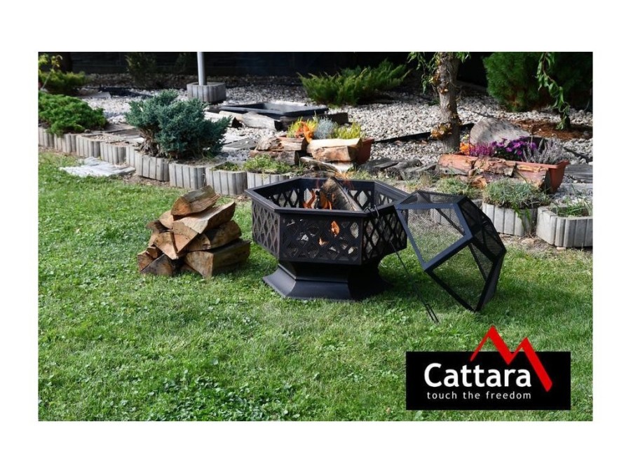 (obrázek pro) Ohniště HEXAGON copper patina s poklopem CATTARA