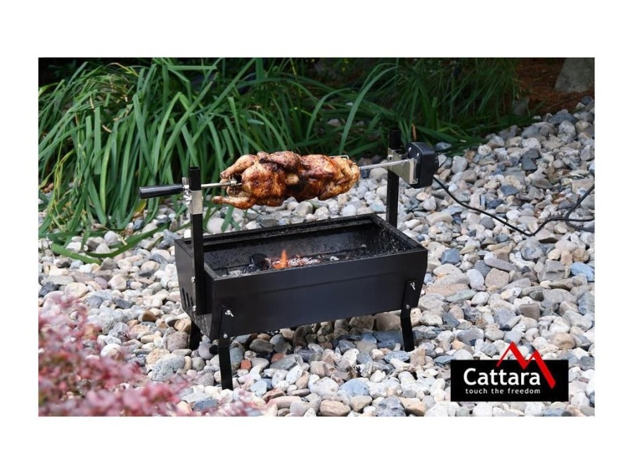 (obrázek pro) Gril BARBECUE 60cm s motorem 230V CATTARA