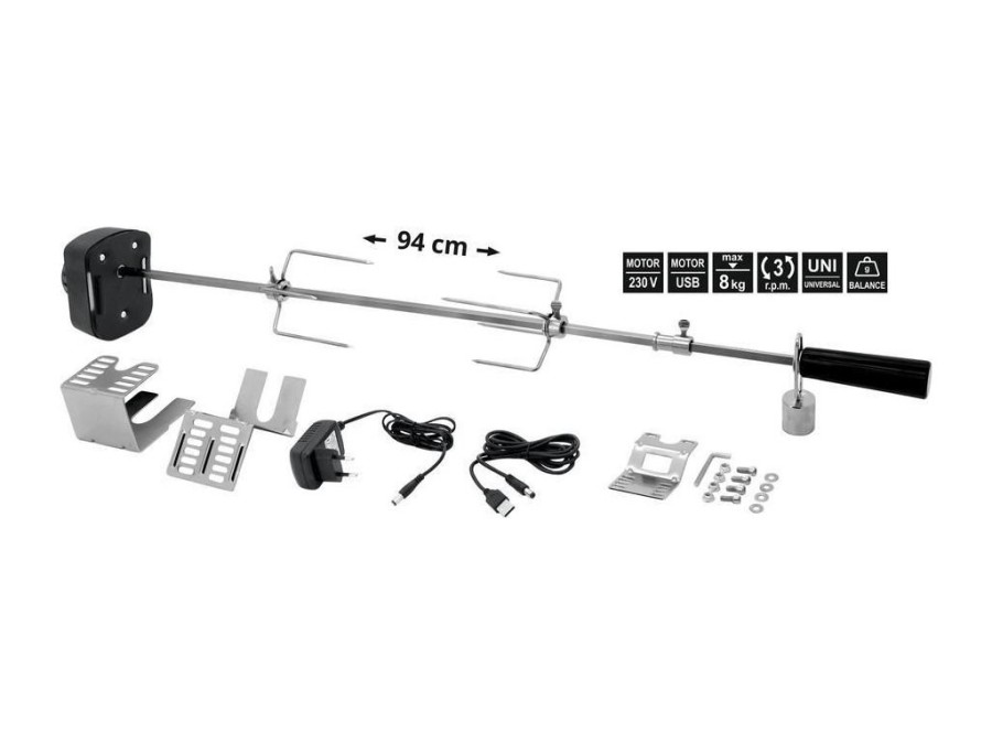 (obrázek pro) Grilovací jehla 94cm 230V UNI CATTARA