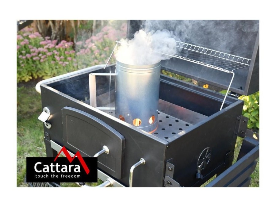 (obrázek pro) Komínový startér na dřevěné uhlí a brikety CATTARA