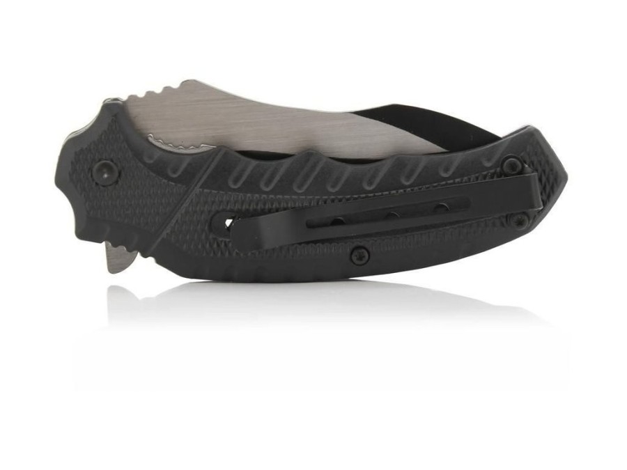 (obrázek pro) Nůž zavírací COBRA 20cm s pojistkou zelená-černá CATTARA