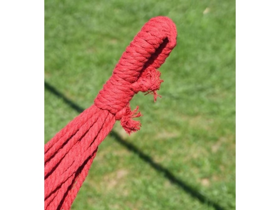 (obrázek pro) Houpací síť TEXTIL 200x100cm červeno-žlutá CATTARA