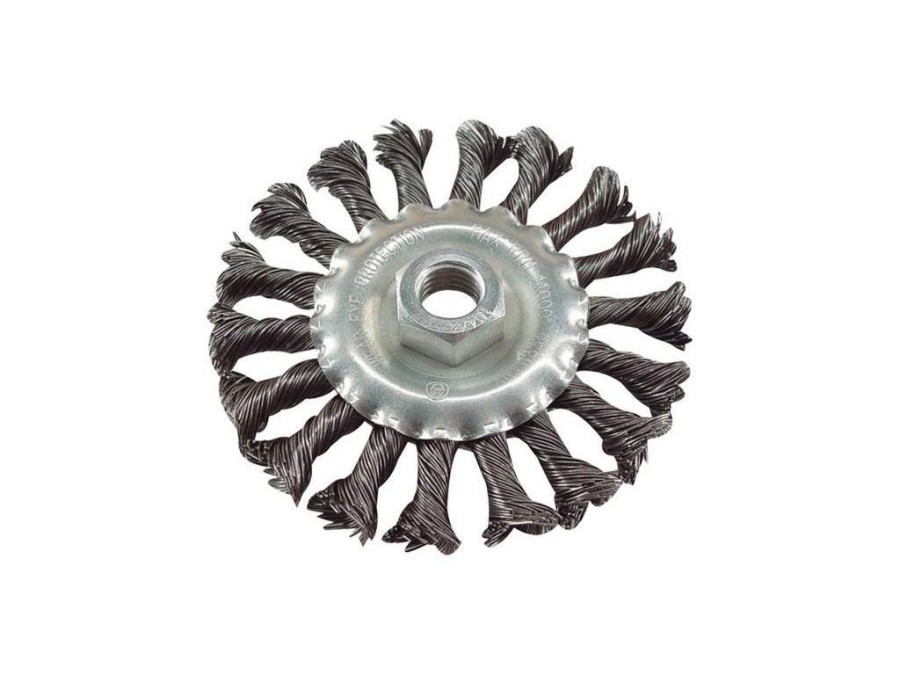 (obrázek pro) Kartáč radiální copánkový, O 100mm, vlnitý drát S 0,5mm, M14x2mm, EXTOL CRAFT