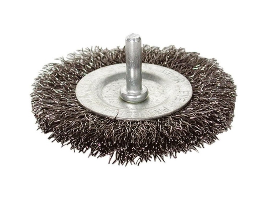 (obrázek pro) Kartáč okružní, O 75mm, vlnitý drát S 0,3mm, stopka 6mm, EXTOL CRAFT