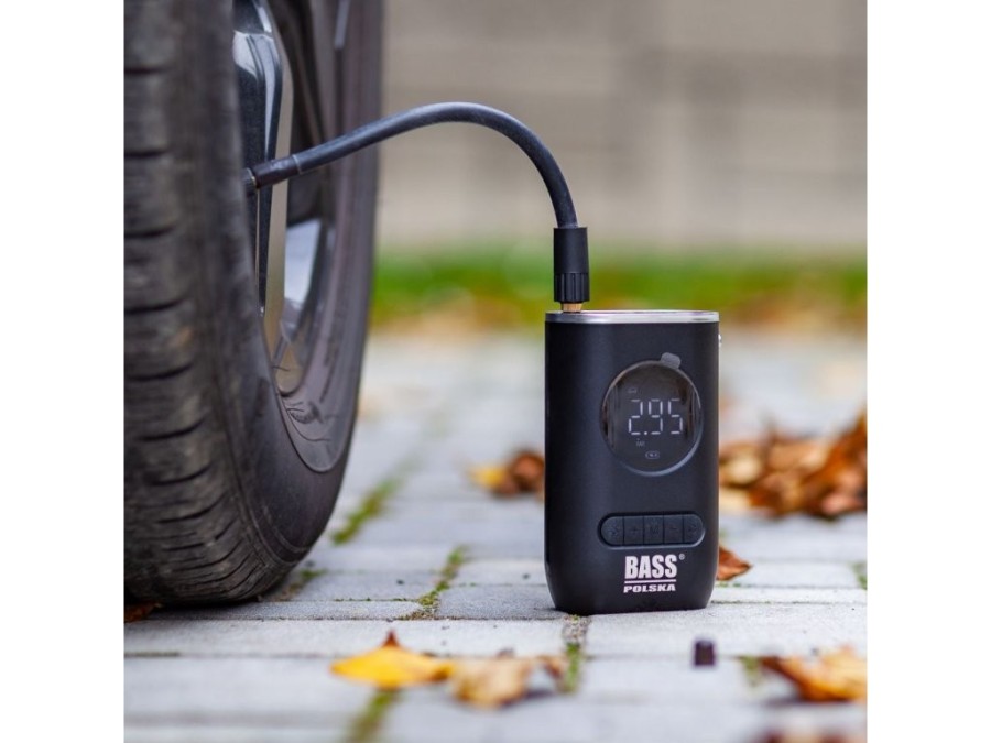 (obrázek pro) Aku mini kompresor 7,4V s LED svítilnou BASS