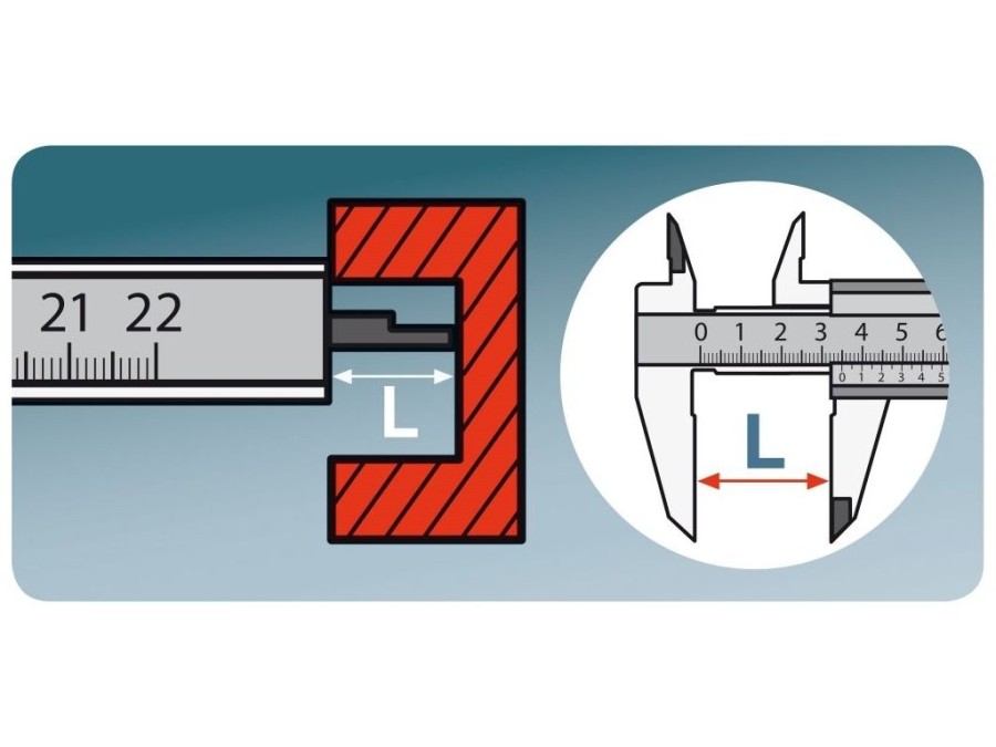 (obrázek pro) Měřítko posuvné kovové, 0-200mm, rozlišení 0,05mm, EXTOL CRAFT