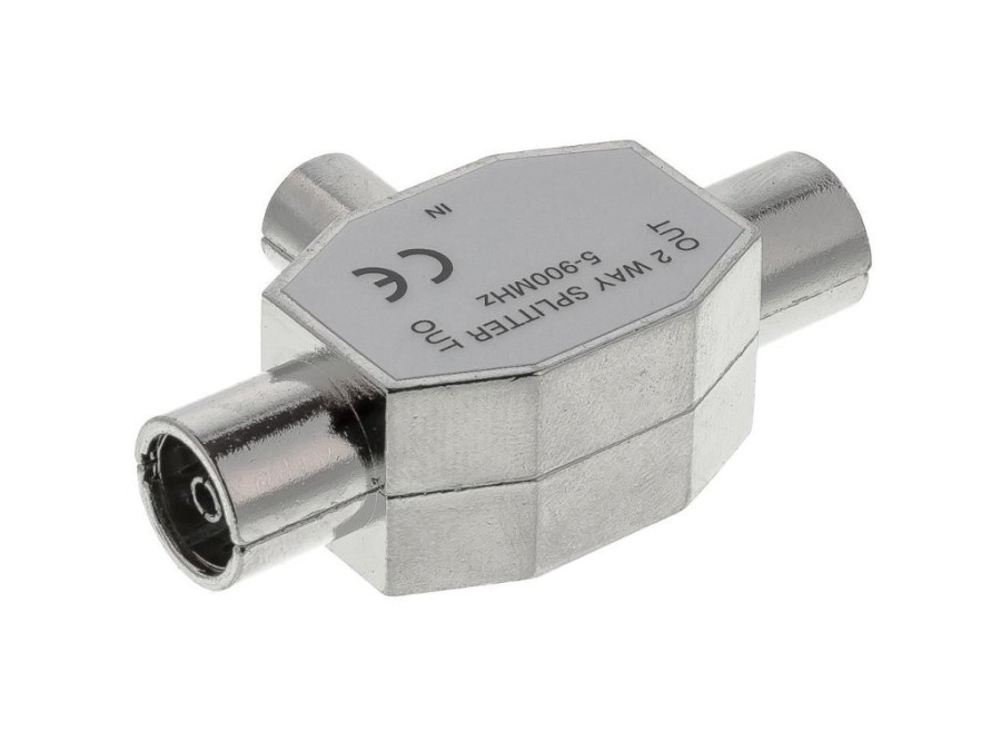 (obrázek pro) SAV 124-000 Anténní slučovač 1M-2F nikl P SENCOR
