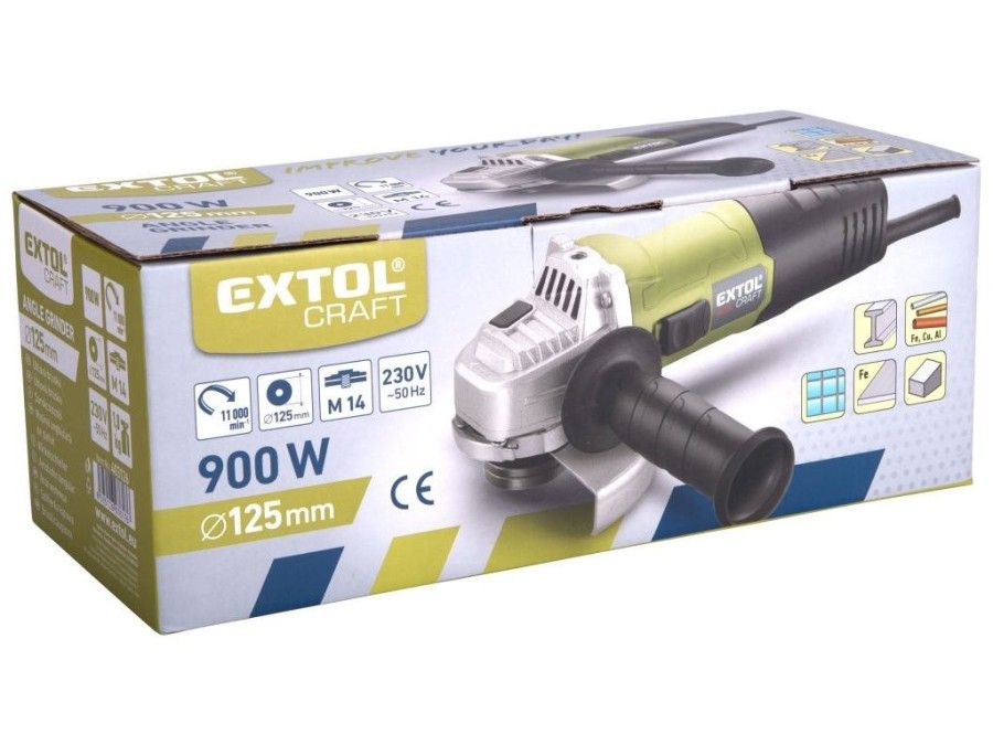(obrázek pro) Bruska úhlová, 125mm, 900W EXTOL CRAFT