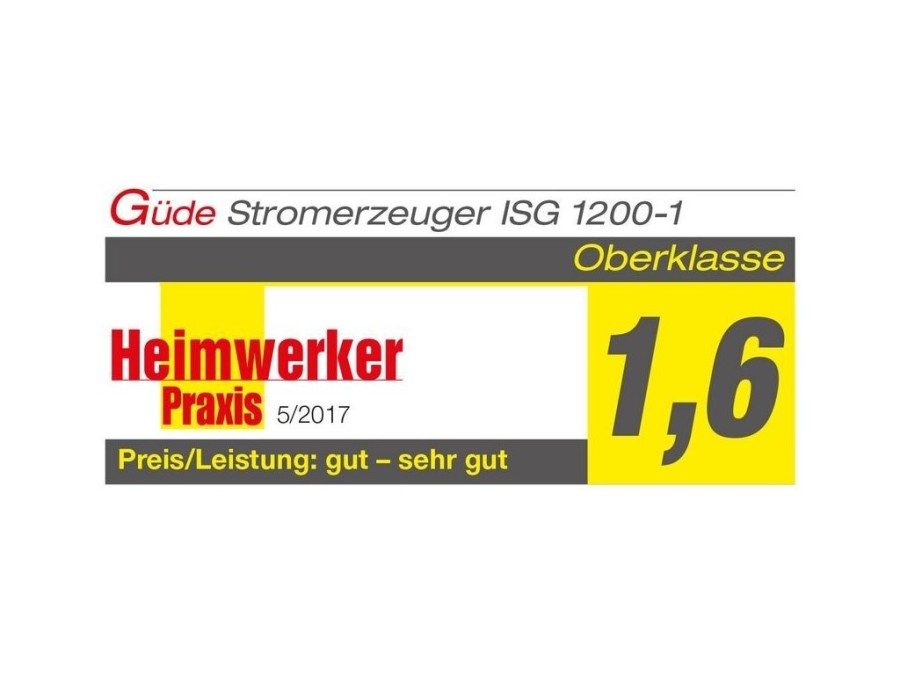 (obrázek pro) Invertorový generátor 1,3kW, 63ccm ISG 1200-1 GÜDE
