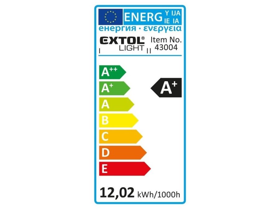 (obrázek pro) Žárovka LED klasická, 12W, 1055lm, E27, teplá bílá, EXTOL LIGHT