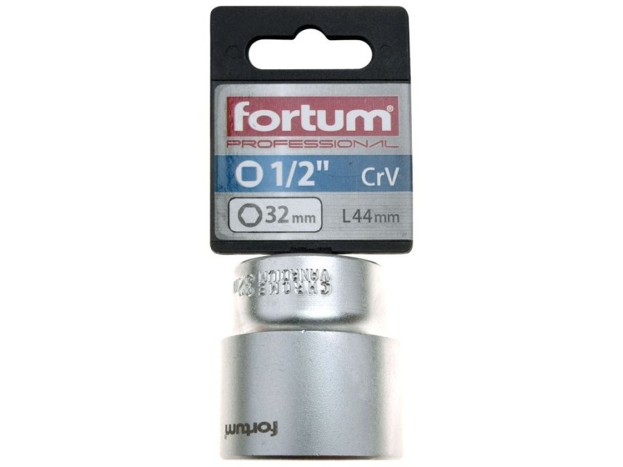 (obrázek pro) Klíč nástrčný, 1/2', 32,0mm, L 44mm, 61CrV5, FORTUM