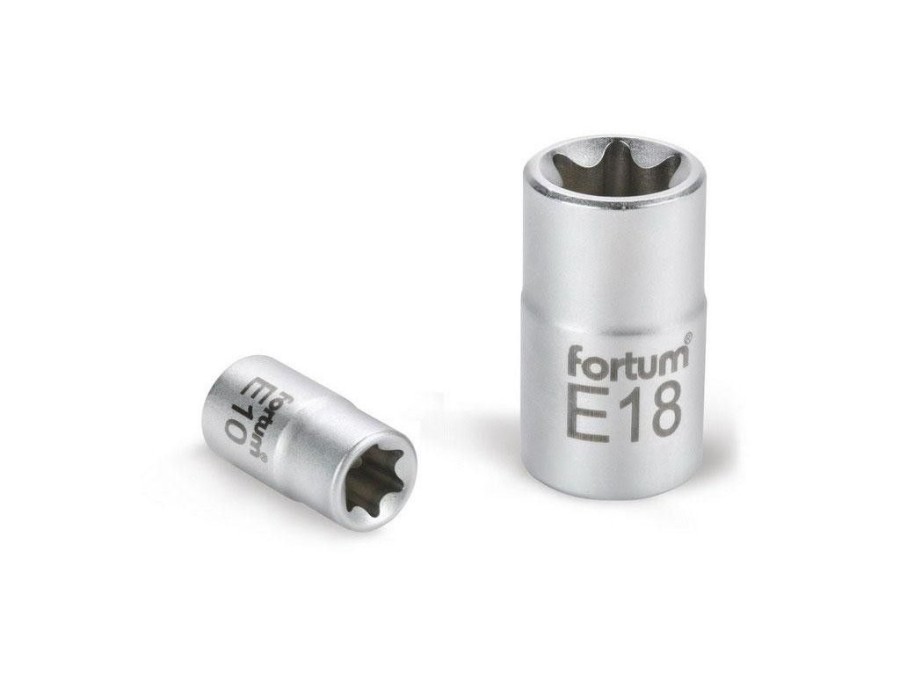 (obrázek pro) Klíč nástrčný vnitřní TORX, 1/2', E22, L 38mm, 61CrV5, FORTUM