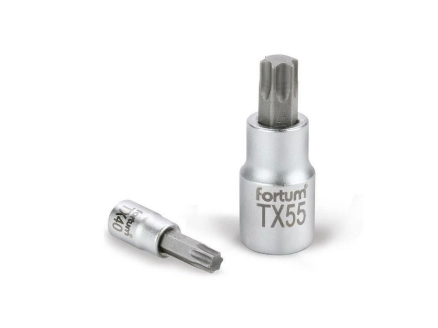 (obrázek pro) Klíč zástrčný TORX, 1/2', TX20, L 55mm, CrV/S2, FORTUM
