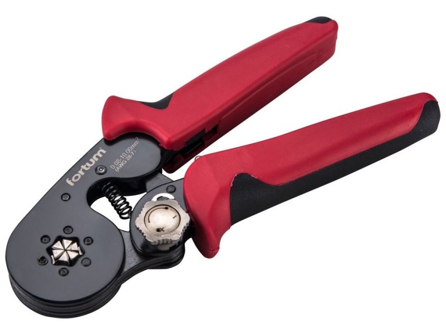 (obrázek pro) Kleště lisovací/krimpovací na dutinkové konektory šestihran, 0,08-10mm² FORTUM