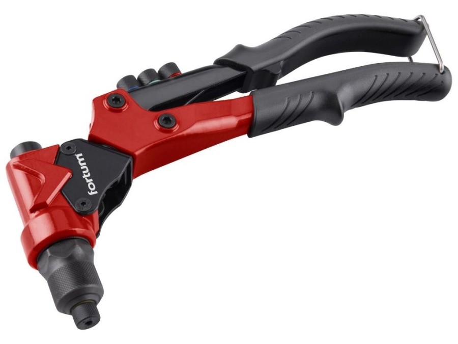 (obrázek pro) Kleště nýtovací s otočnou hlavou COMBO, pro nýt. matice M3-M6 a trhací nýty 2.4-4.8mm FORTUM