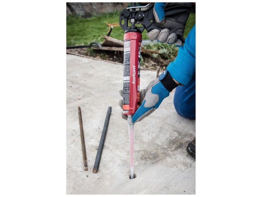 (obrázek pro) Pistole vytlačná otočná PROFI s přepínačem dávkování a zpětného kroku, 225mm/310ml FORTUM