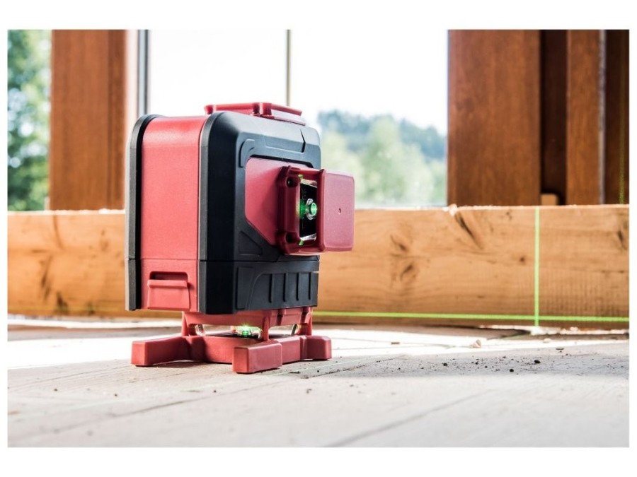 (obrázek pro) Laser zelený 3D liniový, křížový samonivelační FORTUM