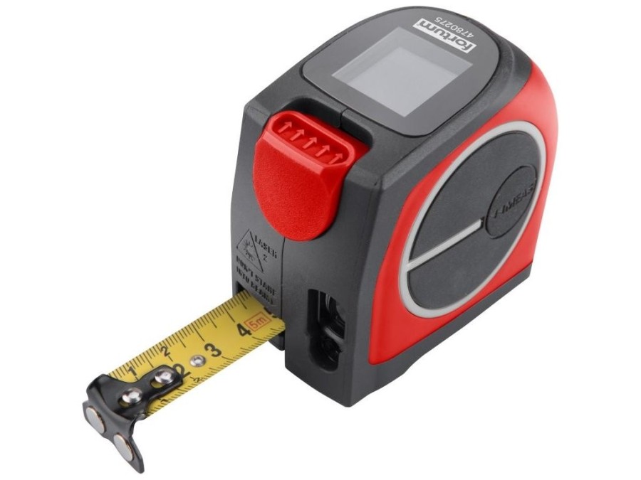 (obrázek pro) Metr laserový 40m v kombinaci s 5m svinovacím, laser : 0,129 - 40m FORTUM