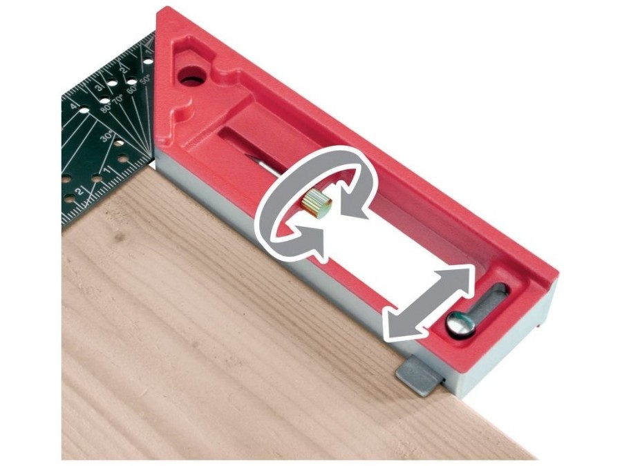 (obrázek pro) Úhelník truhlářský multifunkční, 300mm, celokovový FORTUM