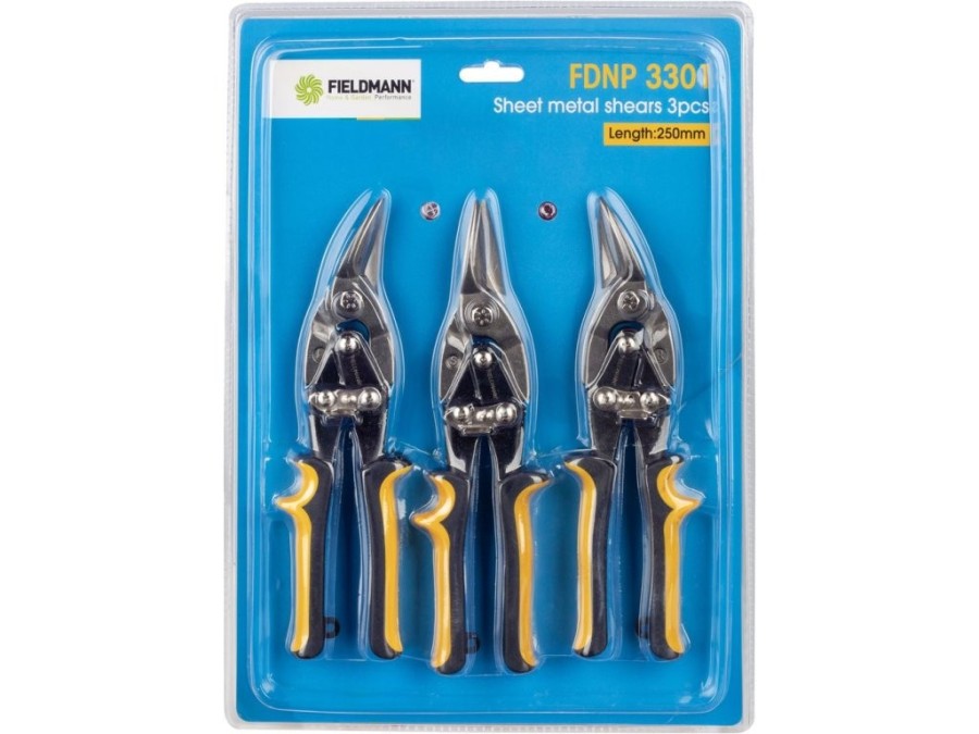 (obrázek pro) FDNP 3301 Nůžky na plech 3ks FIELDMANN