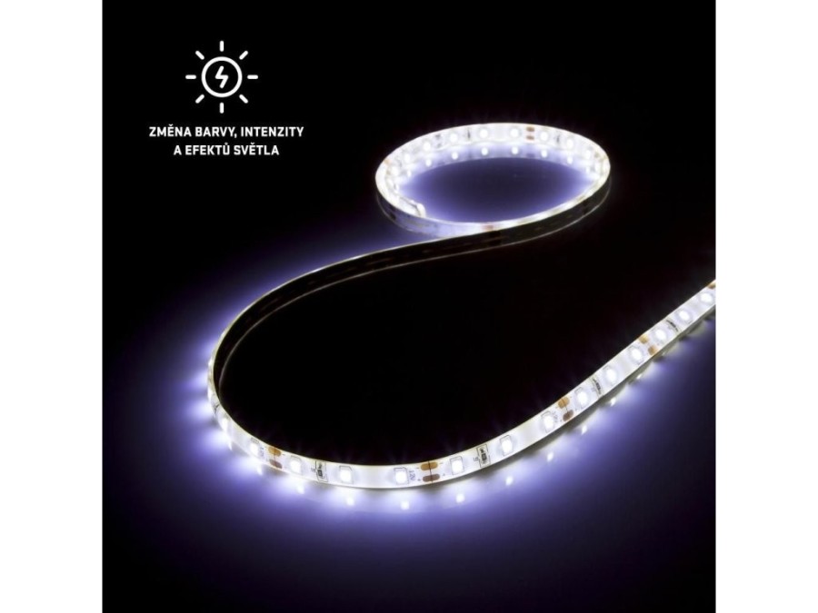 (obrázek pro) USB LED pásek 30LED RGB 2×50 cm, dálkové ovládání RETLUX RLS 102