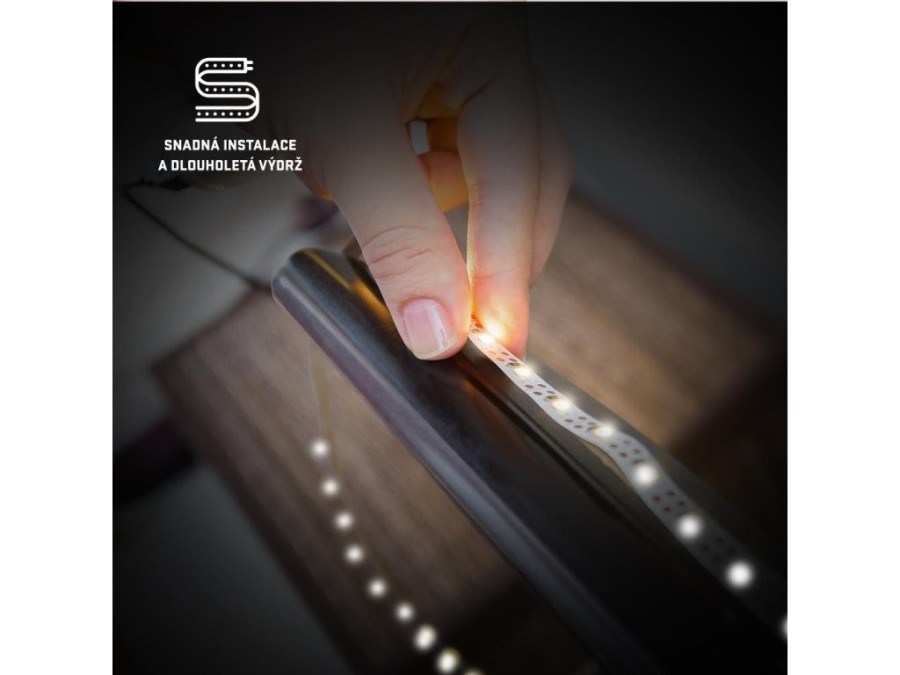 (obrázek pro) USB LED pásek 30LED RGB 2×50 cm, dálkové ovládání RETLUX RLS 102