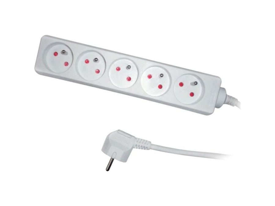 (obrázek pro) Prodlužovací přívod RPC 13, 3 m, 5 zásuvek, 3 x 1,0 mm² RETLUX