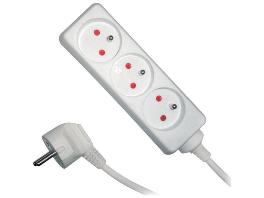 (obrázek pro) Prodlužovací přívod RPC 04, 5 m, 3 zásuvky, 3 x 1,0 mm² RETLUX