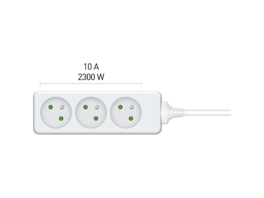 (obrázek pro) Prodlužovací přívod RPC 04, 5 m, 3 zásuvky, 3 x 1,0 mm² RETLUX