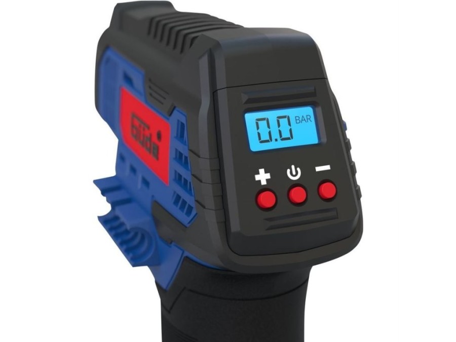 (obrázek pro) Sada akumulátorového kompresoru a vzduchové pumpy KLS 180-0, 11dílná GÜDE