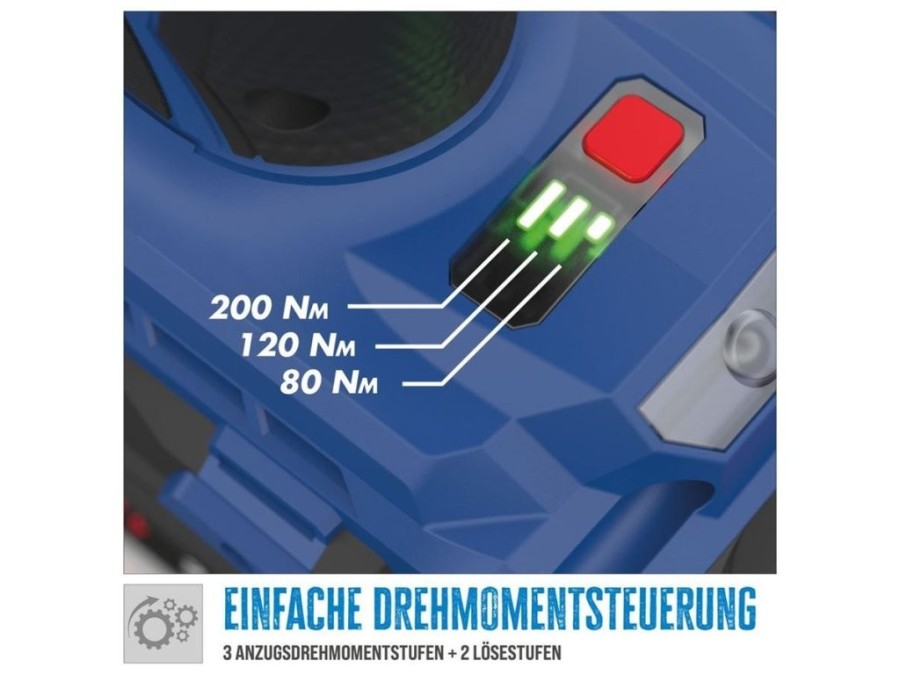 (obrázek pro) Aku rázový utahovák rázový 18V, Li-Ion, 1/4″ bez baterie a nabíječky GÜDE