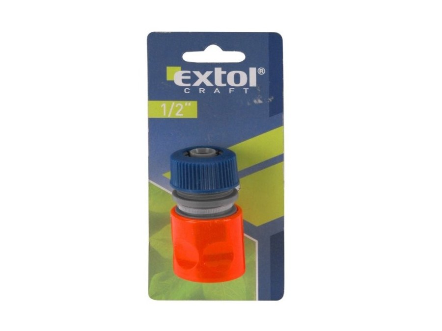 (obrázek pro) Rychlospojka na hadici, 1/2″, STOP ventil, EXTOL CRAFT