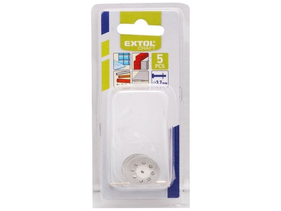 (obrázek pro) Kotouče diamantové, na přímou brusku, sada 6ks, průměr dříku 3,2mm EXTOL CRAFT