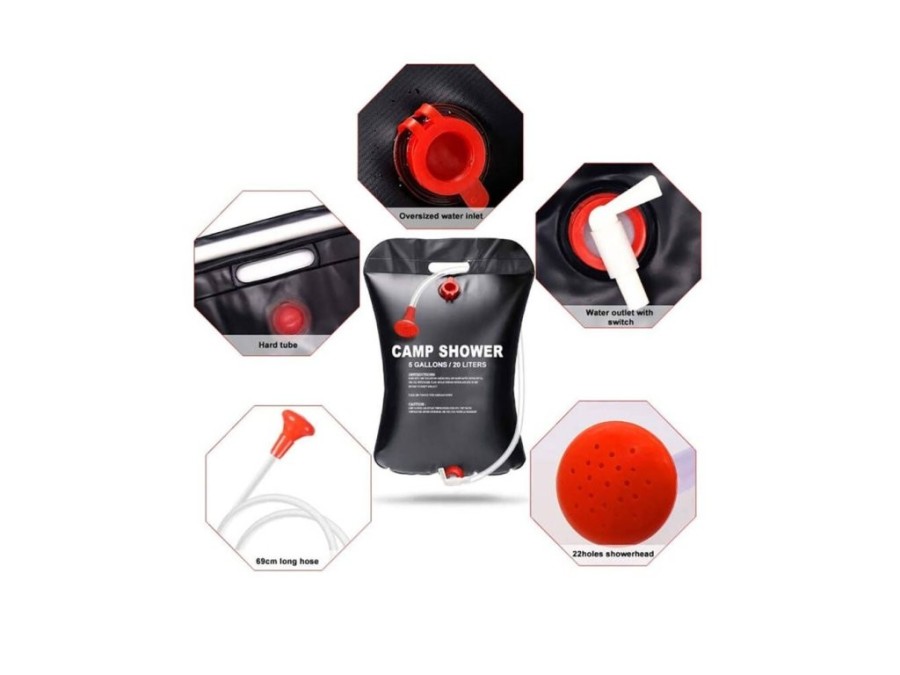 (obrázek pro) Sprcha turistická solární 25 l BASS