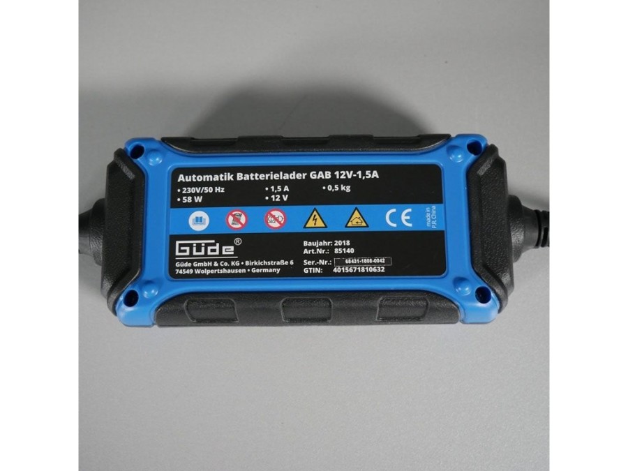 (obrázek pro) Automatická nabíječka baterií GAB 1,5 A GÜDE