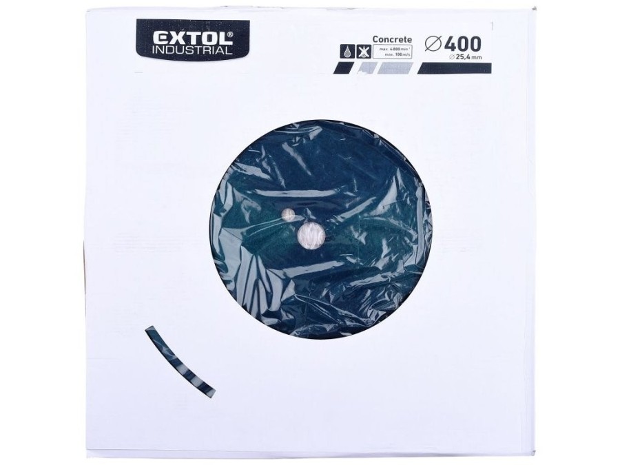 (obrázek pro) Kotouč diamantový řezný segmentový na BETON, 400x25,4mm, suché i mokré řezání, EXTOL INDUSTRIAL