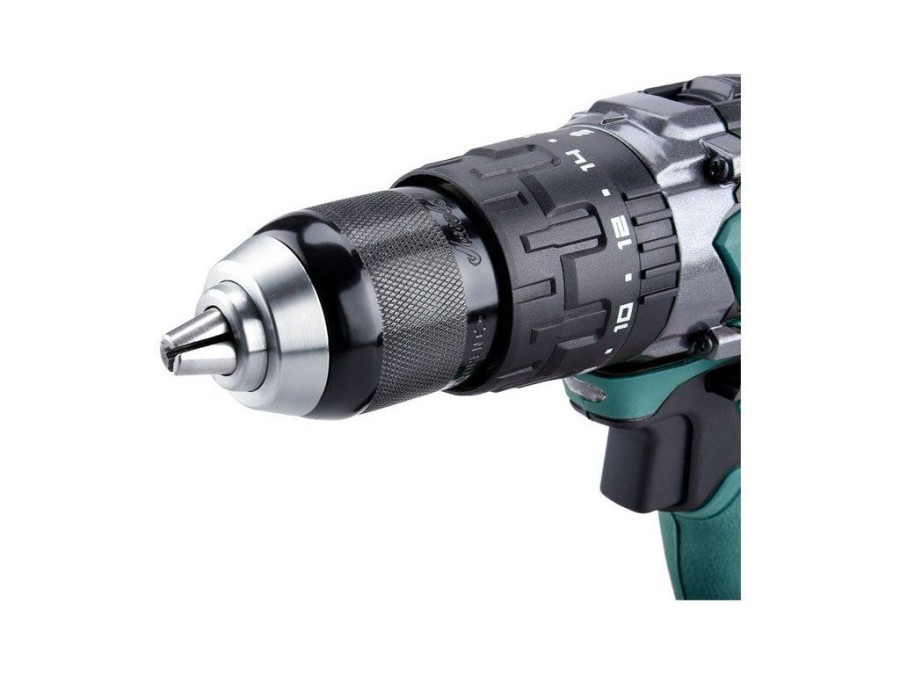 (obrázek pro) Vrtací šroubovák aku s příklepem, 18V Li-ion, 4 pólový motor, 2000mAh EXTOL INDUSTRIAL