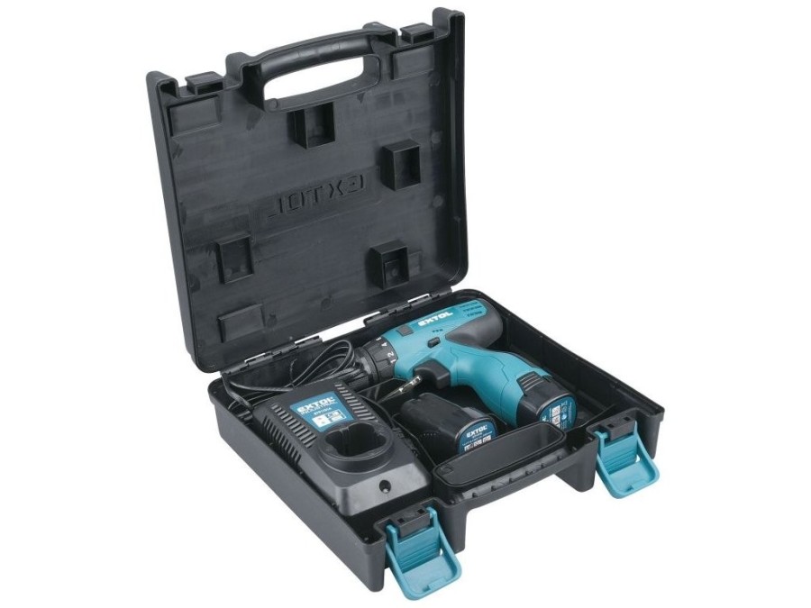 (obrázek pro) Aku vrtací šroubovák, 14,4V, 16,6V MAX Li-ion, 1500mAh, dvě baterie, EXTOL INDUSTRIAL