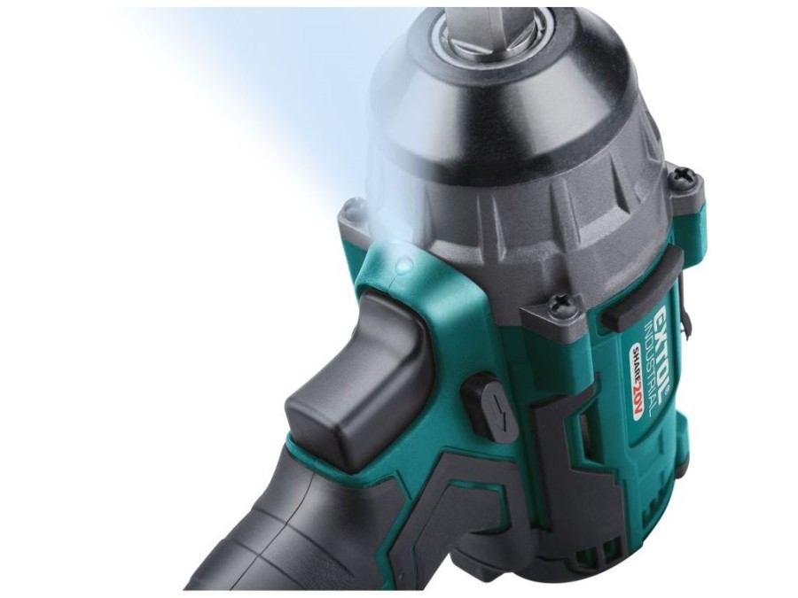 (obrázek pro) Utahovák rázový 1/2“ aku SHARE20V, 250Nm, BRUSHLESS, 20V Li-ion, bez baterie a nabíječky EXTOL INDUSTRIAL