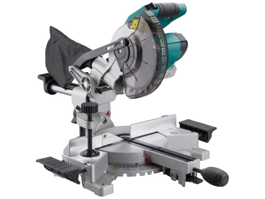 (obrázek pro) Pila pokosová 185mm aku s laserem SHARE20V, BRUSHLESS, 20V Li-ion, bez baterie a nabíječky EXTOL INDUSTRIAL