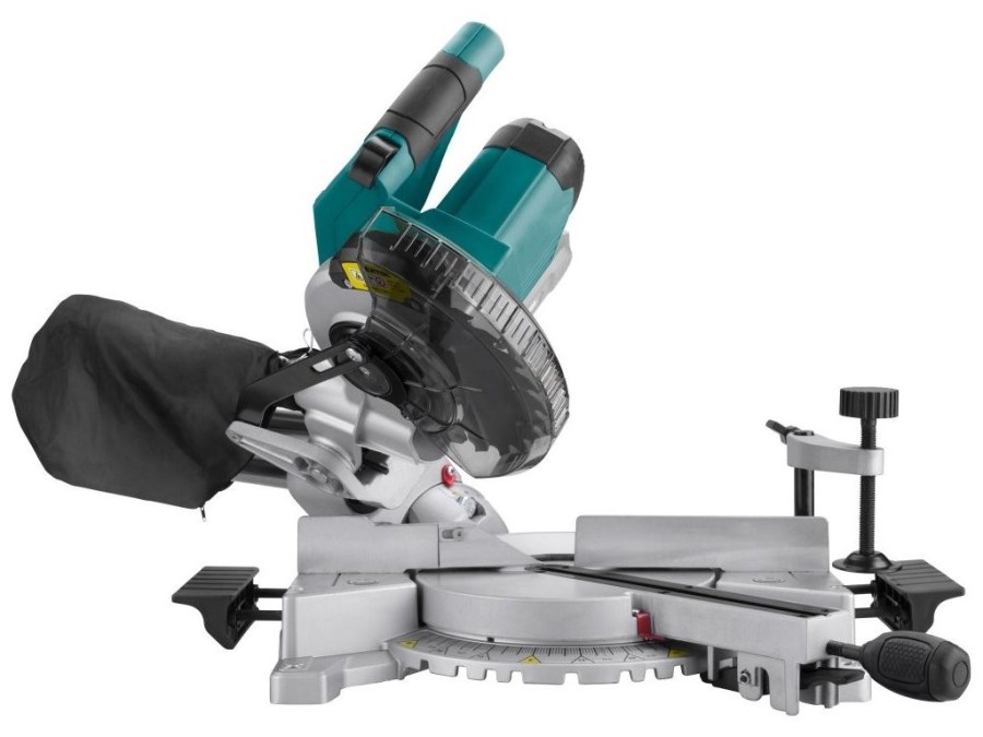 (obrázek pro) Pila pokosová 185mm aku s laserem SHARE20V, BRUSHLESS, 20V Li-ion, bez baterie a nabíječky EXTOL INDUSTRIAL